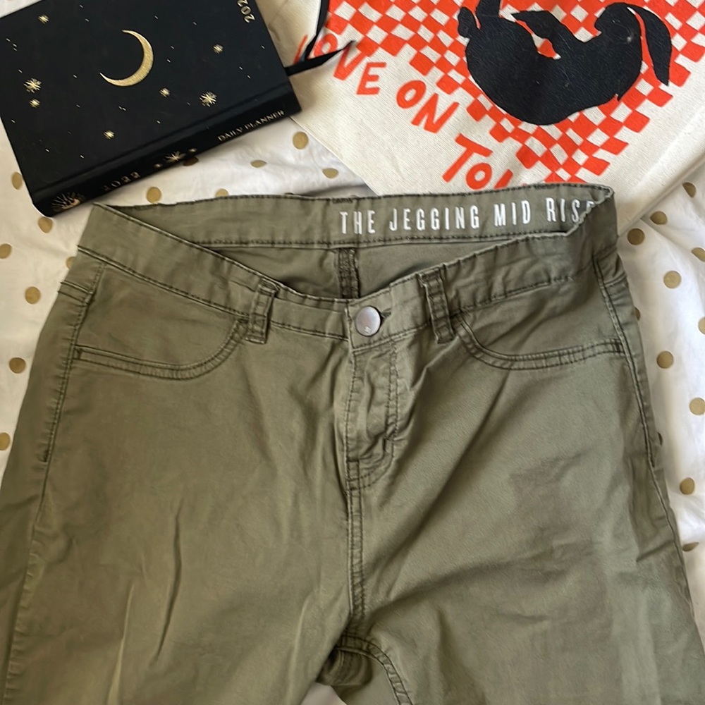 Cotton On Olive Green Skinny Pants Jegging